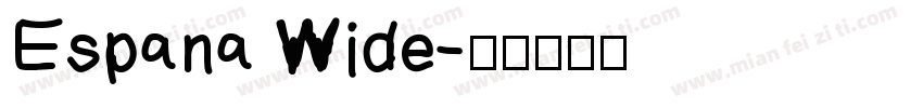 Espana Wide字体转换